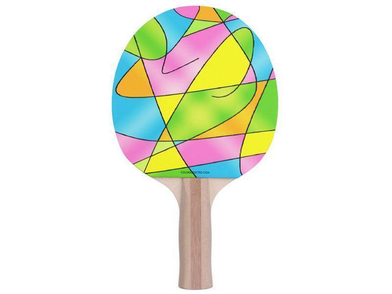 Ping Pong Paddles-ABSTRACT CURVES #2 Ping Pong Paddles-from COLORADDICTED.COM-