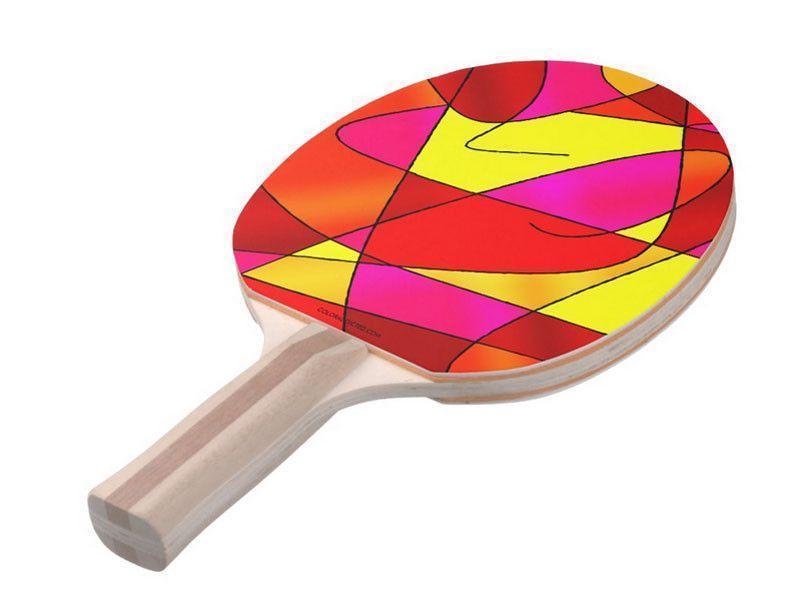 Ping Pong Paddles-ABSTRACT CURVES #2 Ping Pong Paddles-from COLORADDICTED.COM-