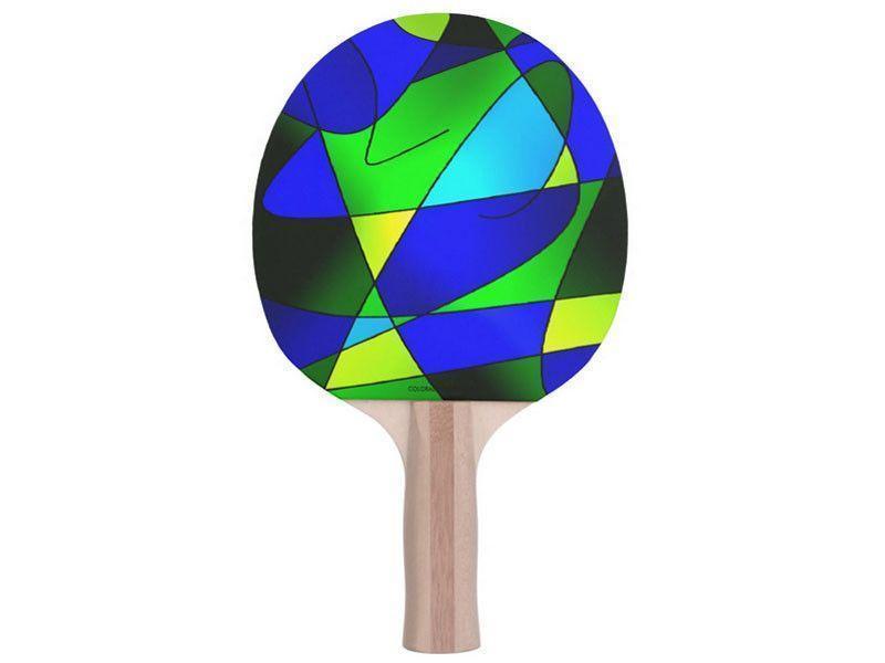 Ping Pong Paddles-ABSTRACT CURVES #2 Ping Pong Paddles-from COLORADDICTED.COM-