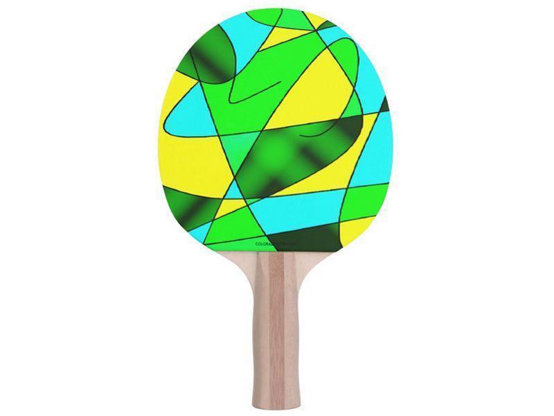 Ping Pong Paddles-ABSTRACT CURVES #2 Ping Pong Paddles-from COLORADDICTED.COM-