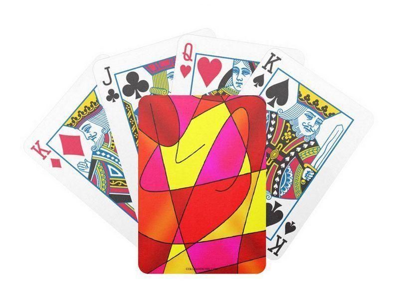 Playing Cards-ABSTRACT CURVES #2 Premium Bicycle® Playing Cards-from COLORADDICTED.COM-