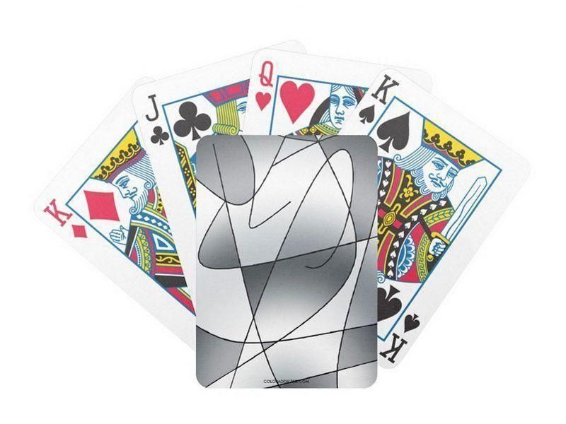 Playing Cards-ABSTRACT CURVES #2 Premium Bicycle® Playing Cards-from COLORADDICTED.COM-