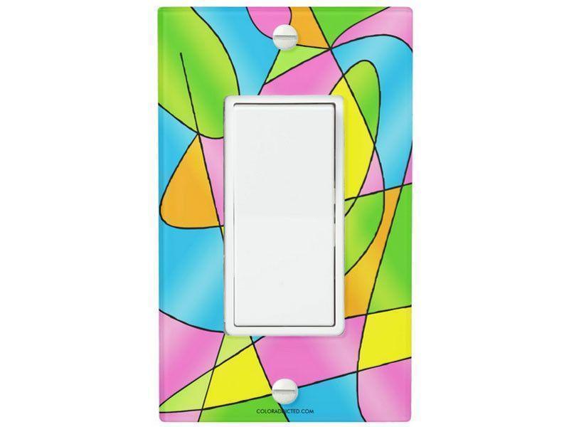 Light Switch Covers-ABSTRACT CURVES #2 Single, Double & Triple-Rocker Light Switch Covers-from COLORADDICTED.COM-
