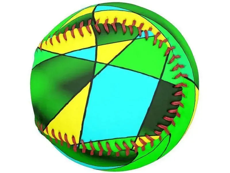 Softballs-ABSTRACT CURVES #2 Softballs-Greens & Yellows & Light Blues-from COLORADDICTED.COM-