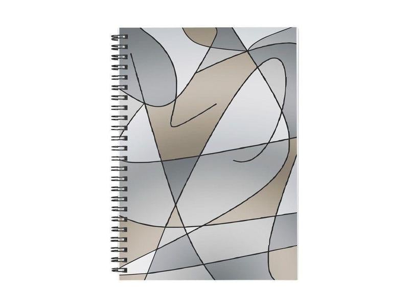 Spiral Notebooks-ABSTRACT CURVES #2 Spiral Notebooks-from COLORADDICTED.COM-