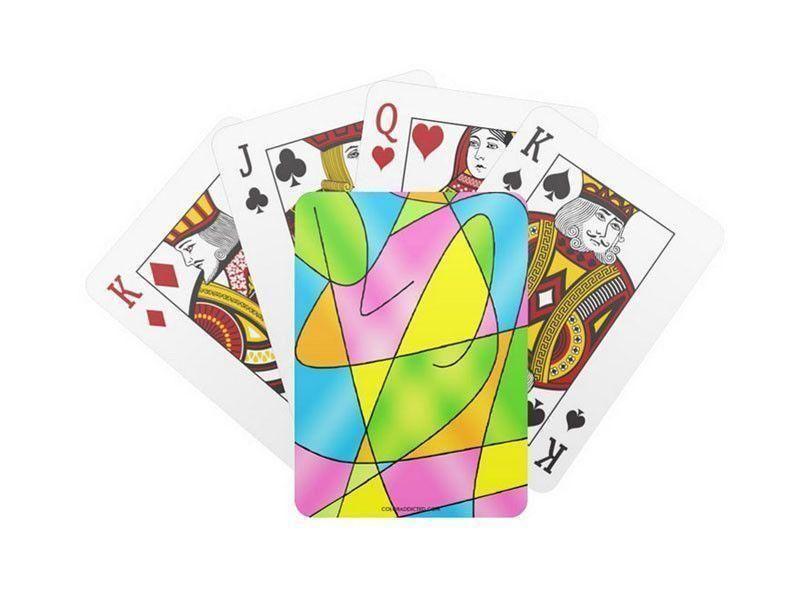 Playing Cards-ABSTRACT CURVES #2 Standard Playing Cards-Multicolor Light-from COLORADDICTED.COM-
