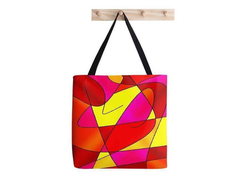Tote Bags-ABSTRACT CURVES #2 Tote Bags-from COLORADDICTED.COM-