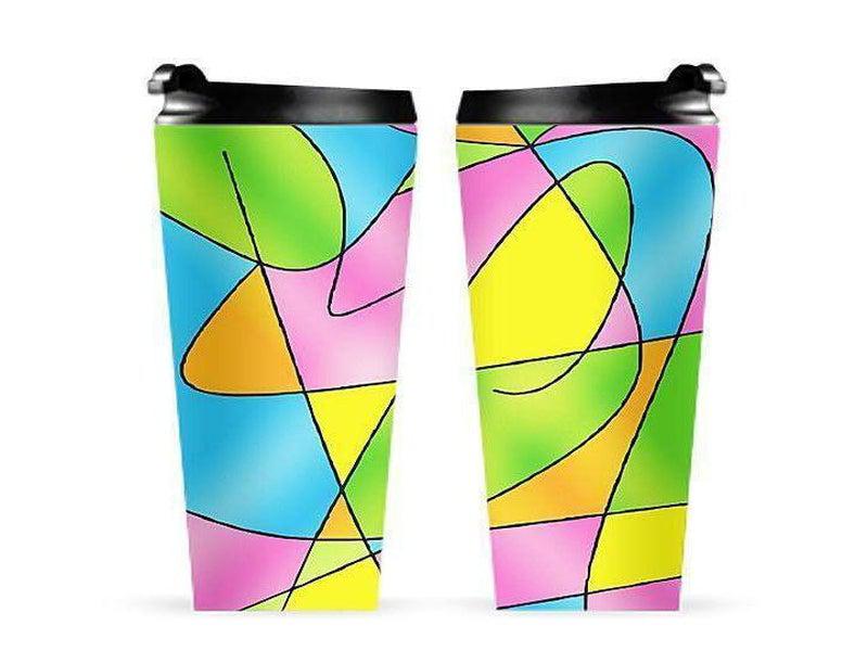 Travel Mugs-ABSTRACT CURVES #2 Travel Mugs-from COLORADDICTED.COM-
