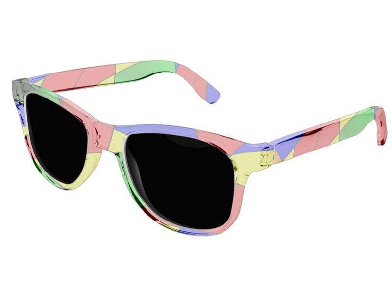 Wayfarer Sunglasses-ABSTRACT CURVES #2 Wayfarer Sunglasses (transparent background)-Multicolor Bright-from COLORADDICTED.COM-