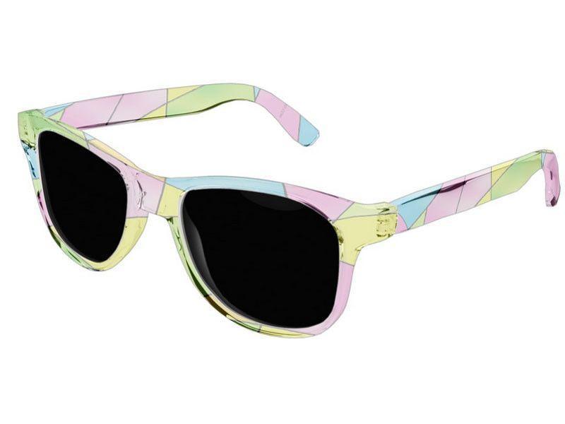 Wayfarer Sunglasses-ABSTRACT CURVES #2 Wayfarer Sunglasses (transparent background)-Multicolor Light-from COLORADDICTED.COM-