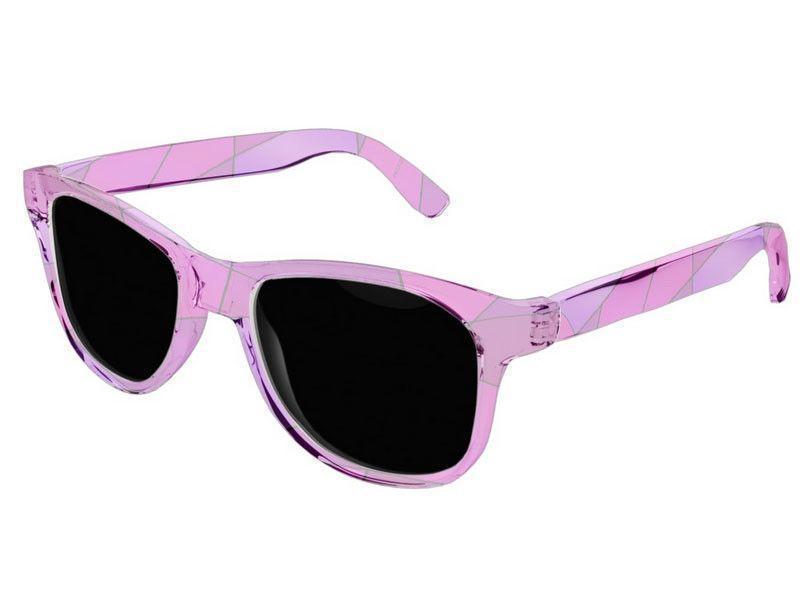 Wayfarer Sunglasses-ABSTRACT CURVES #2 Wayfarer Sunglasses (transparent background)-Purples, Violets, Fuchsias &amp; Magentas-from COLORADDICTED.COM-