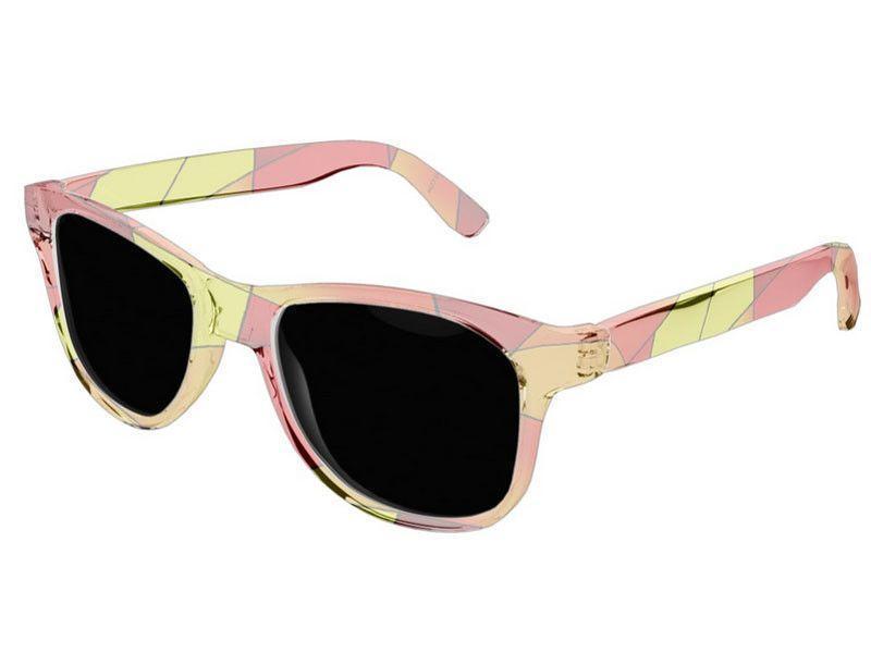 Wayfarer Sunglasses-ABSTRACT CURVES #2 Wayfarer Sunglasses (transparent background)-Reds, Oranges &amp; Yellows-from COLORADDICTED.COM-