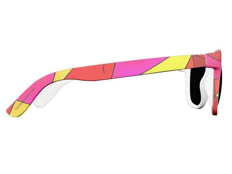 Wayfarer Sunglasses-ABSTRACT CURVES #2 Wayfarer Sunglasses (white background)-from COLORADDICTED.COM-