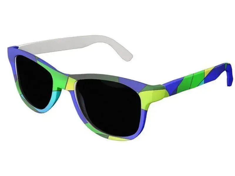 Wayfarer Sunglasses-ABSTRACT CURVES #2 Wayfarer Sunglasses (white background)-from COLORADDICTED.COM-