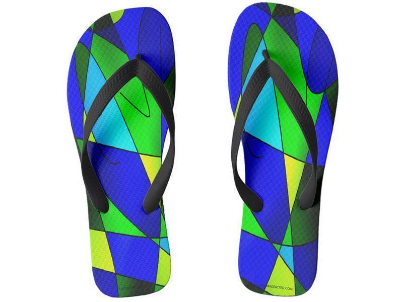Flip Flops-ABSTRACT CURVES #2 Wide-Strap Flip Flops-from COLORADDICTED.COM-