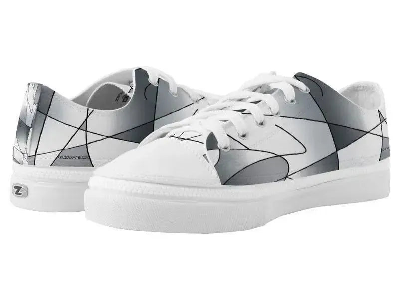 ZipZ Low-Top Sneakers-ABSTRACT CURVES #2 ZipZ Low-Top Sneakers-from COLORADDICTED.COM-