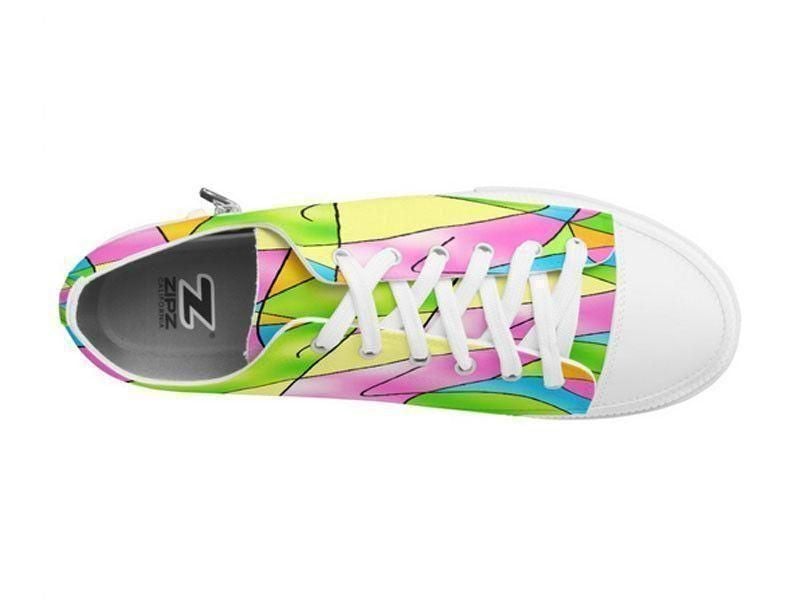 ZipZ Low-Top Sneakers-ABSTRACT CURVES #2 ZipZ Low-Top Sneakers-from COLORADDICTED.COM-