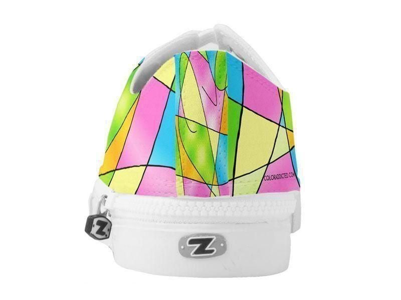ZipZ Low-Top Sneakers-ABSTRACT CURVES #2 ZipZ Low-Top Sneakers-from COLORADDICTED.COM-