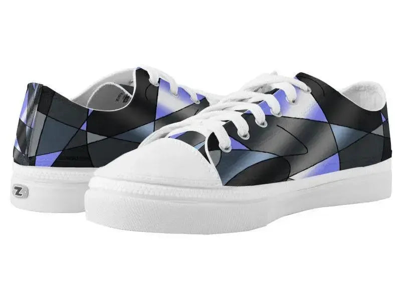 ZipZ Low-Top Sneakers-ABSTRACT CURVES #2 ZipZ Low-Top Sneakers-from COLORADDICTED.COM-