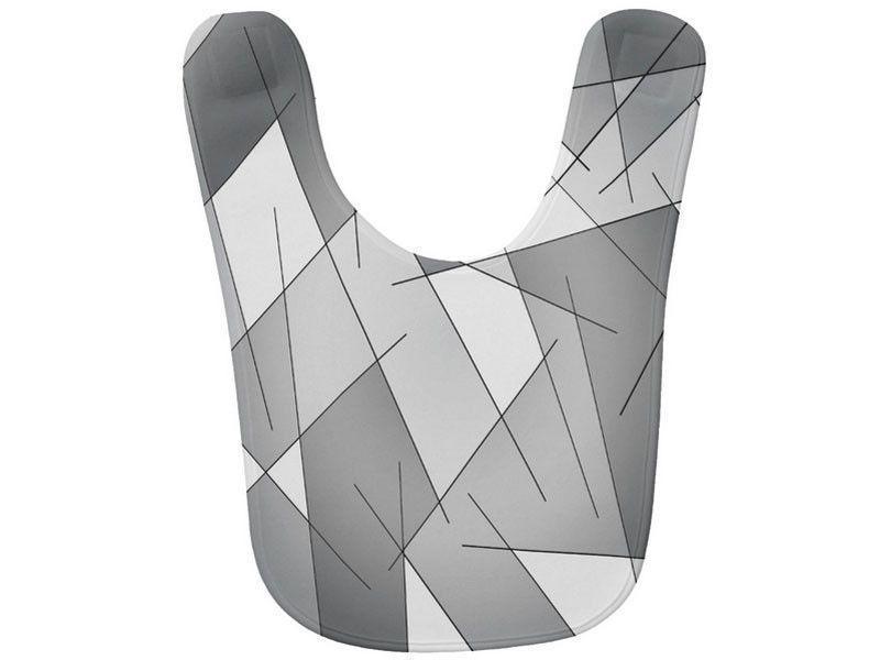 Baby Bibs-ABSTRACT LINES #1 Baby Bibs-Grays &amp; White-from COLORADDICTED.COM-