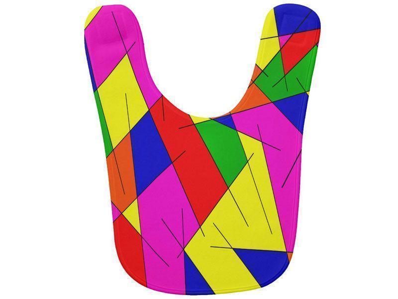 Baby Bibs-ABSTRACT LINES #1 Baby Bibs-Multicolor Bright-from COLORADDICTED.COM-