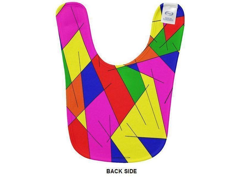 Baby Bibs-ABSTRACT LINES #1 Baby Bibs-Multicolor Bright-from COLORADDICTED.COM-