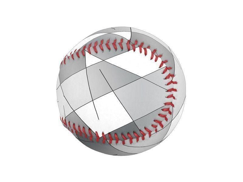 Baseballs-ABSTRACT LINES #1 Baseballs-Grays &amp; White-from COLORADDICTED.COM-