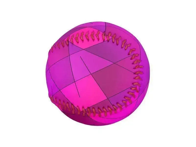 Baseballs-ABSTRACT LINES #1 Baseballs-Purples & Violets & Fuchsias & Magentas-from COLORADDICTED.COM-