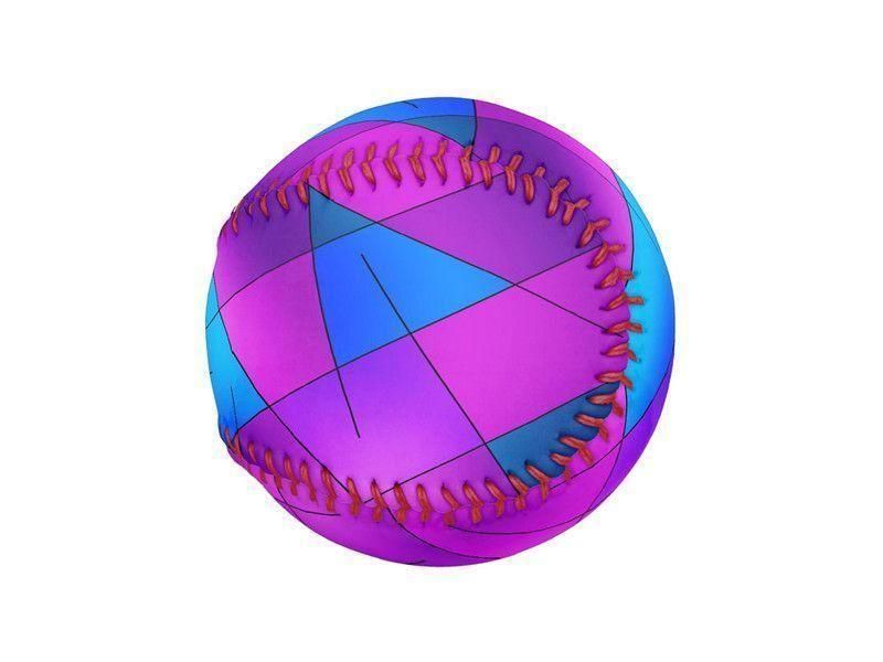 Baseballs-ABSTRACT LINES #1 Baseballs-Purples &amp; Violets &amp; Fuchsias &amp; Turquoises-from COLORADDICTED.COM-