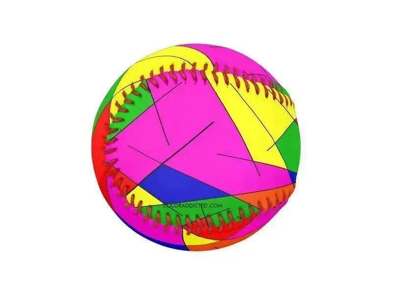 Baseballs-ABSTRACT LINES #1 Baseballs-from COLORADDICTED.COM-