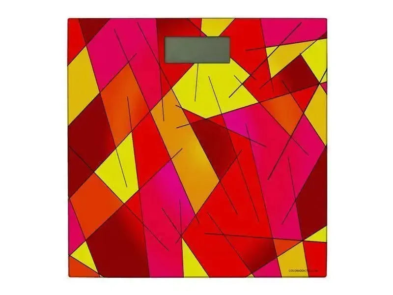 Bathroom Scales-ABSTRACT LINES #1 Bathroom Scales-from COLORADDICTED.COM-