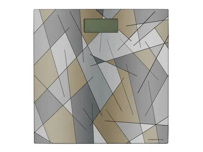 Bathroom Scales-ABSTRACT LINES #1 Bathroom Scales-from COLORADDICTED.COM-