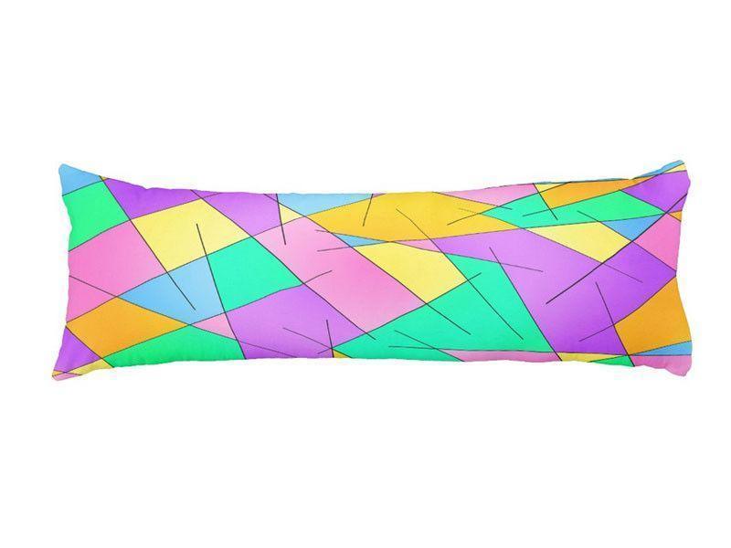 Body Pillows - Dakimakuras-ABSTRACT LINES #1 Body Pillows - Dakimakuras-Multicolor Light-from COLORADDICTED.COM-