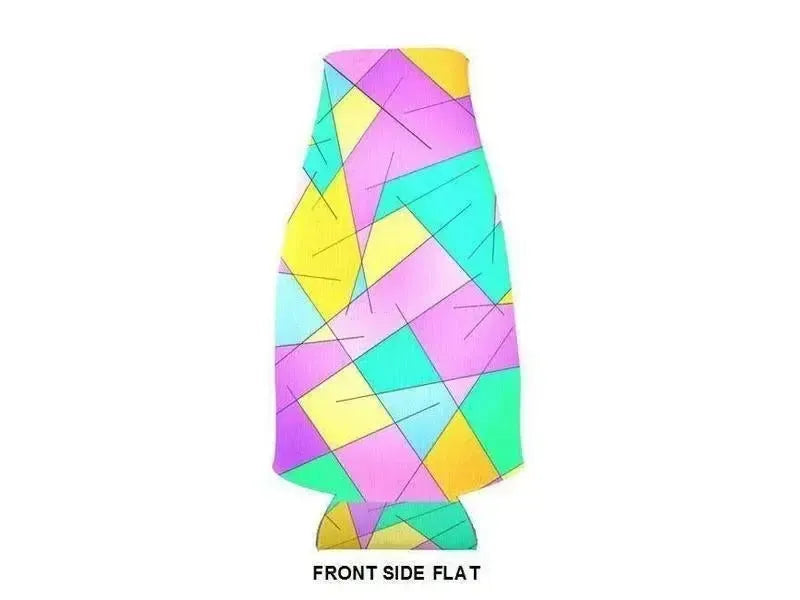 Bottle Cooler Sleeves – Bottle Koozies-ABSTRACT LINES #1 Bottle Cooler Sleeves – Bottle Koozies-from COLORADDICTED.COM-