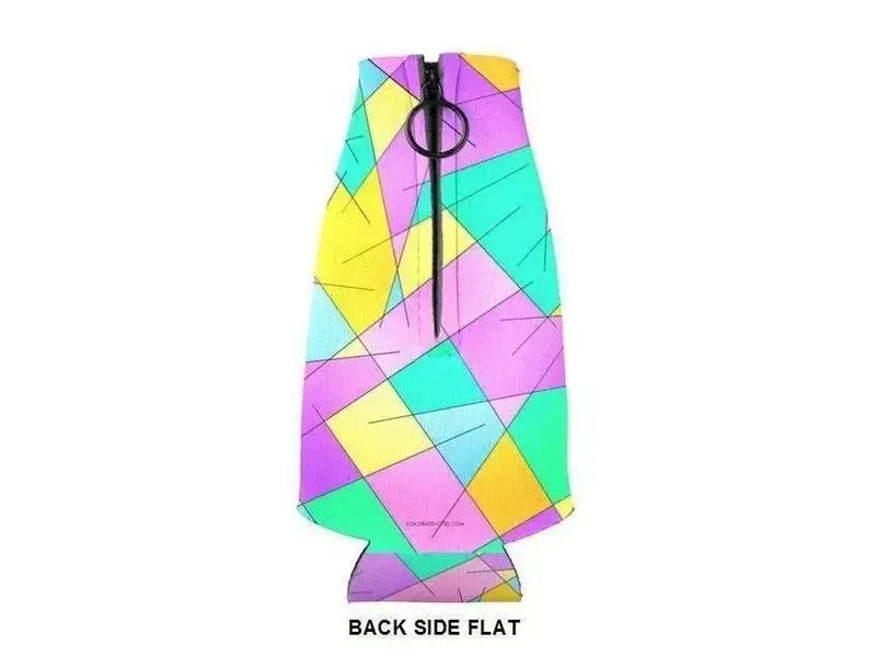 Bottle Cooler Sleeves – Bottle Koozies-ABSTRACT LINES #1 Bottle Cooler Sleeves – Bottle Koozies-from COLORADDICTED.COM-