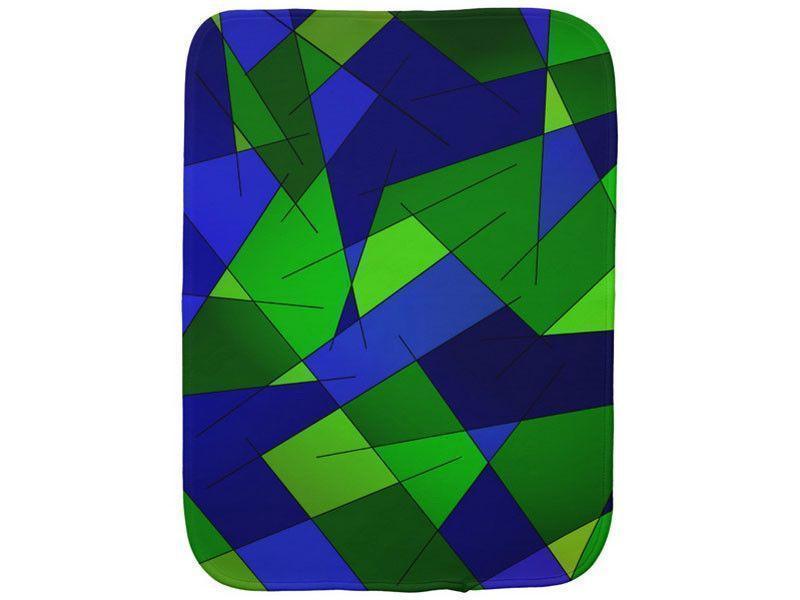 Burp Cloths-ABSTRACT LINES #1 Burp Cloths-Blues &amp; Greens-from COLORADDICTED.COM-