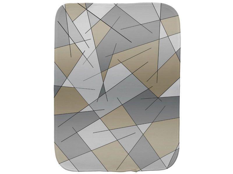 Burp Cloths-ABSTRACT LINES #1 Burp Cloths-Grays &amp; Beiges-from COLORADDICTED.COM-