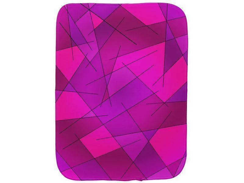 Burp Cloths-ABSTRACT LINES #1 Burp Cloths-Purples, Violets, Fuchsias &amp; Magentas-from COLORADDICTED.COM-
