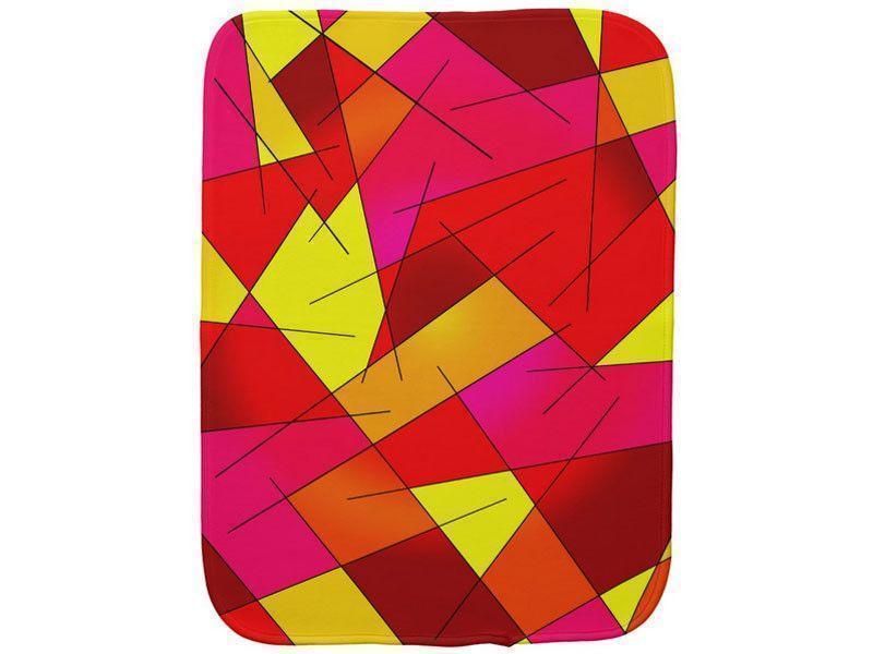 Burp Cloths-ABSTRACT LINES #1 Burp Cloths-Reds, Oranges, Yellows &amp; Fuchsias-from COLORADDICTED.COM-