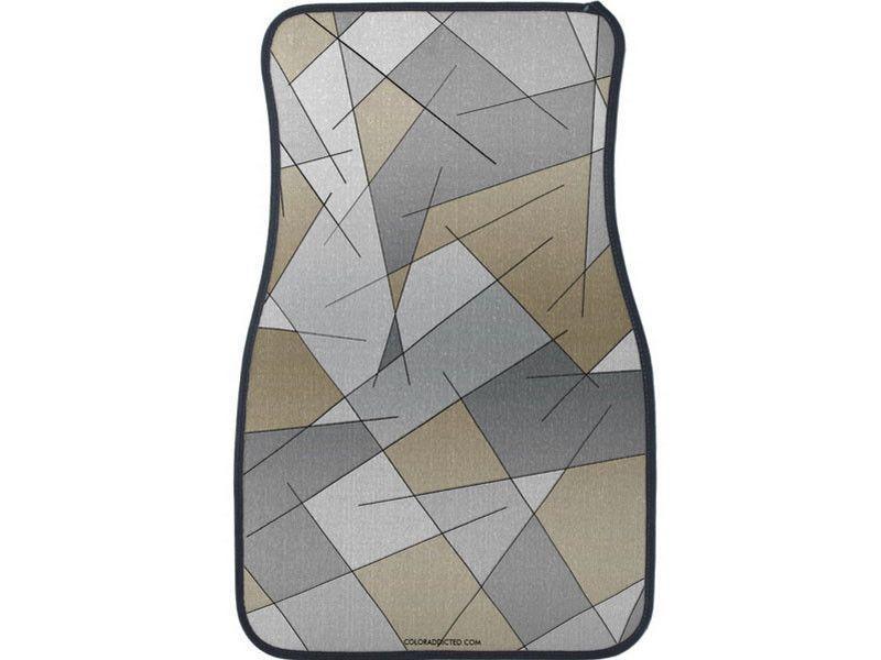 Car Mats-ABSTRACT LINES #1 Car Mats Sets-Grays &amp; Beiges-from COLORADDICTED.COM-
