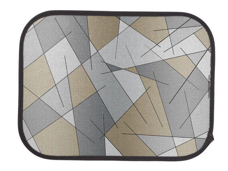 Car Mats-ABSTRACT LINES #1 Car Mats Sets-Grays &amp; Beiges-from COLORADDICTED.COM-