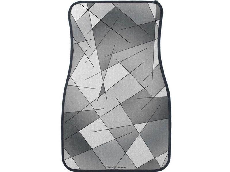 Car Mats-ABSTRACT LINES #1 Car Mats Sets-Grays &amp; White-from COLORADDICTED.COM-