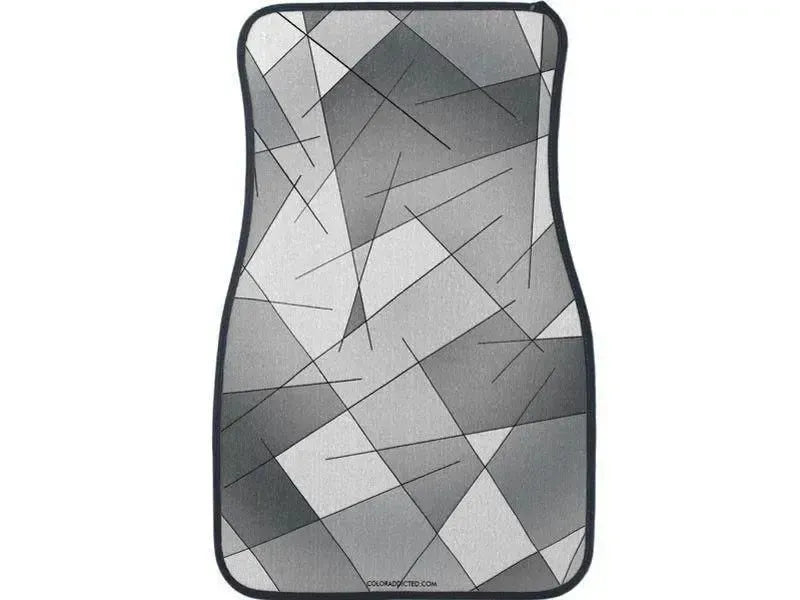 Car Mats-ABSTRACT LINES #1 Car Mats Sets-Grays & White-from COLORADDICTED.COM-