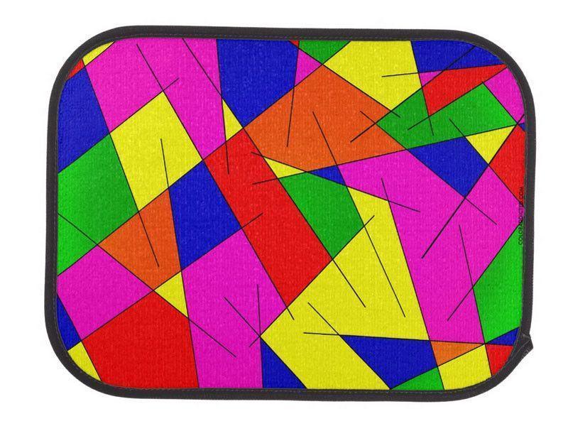Car Mats-ABSTRACT LINES #1 Car Mats Sets-Multicolor Bright-from COLORADDICTED.COM-