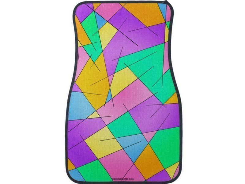 Car Mats-ABSTRACT LINES #1 Car Mats Sets-Multicolor Light-from COLORADDICTED.COM-