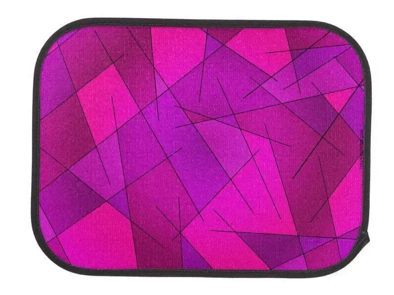 Car Mats-ABSTRACT LINES #1 Car Mats Sets-Purples & Violets & Fuchsias & Magentas-from COLORADDICTED.COM-