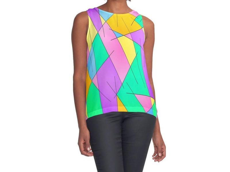 Contrast Tanks-ABSTRACT LINES #1 Contrast Tanks-Multicolor Light-from COLORADDICTED.COM-