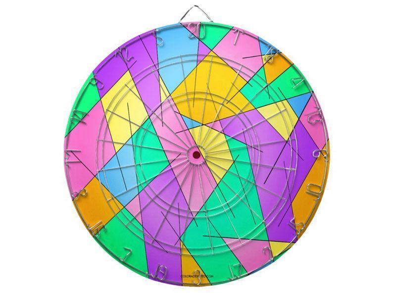 Dartboards-ABSTRACT LINES #1 Dartboards (includes 6 Darts)-Multicolor Light-from COLORADDICTED.COM-