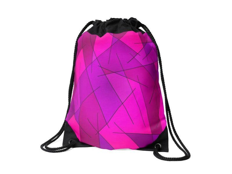 Drawstring Bags-ABSTRACT LINES #1 Drawstring Bags-from COLORADDICTED.COM-