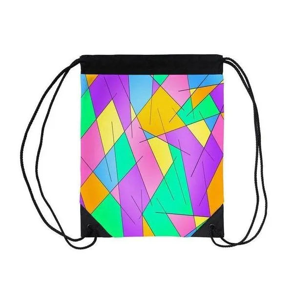 Drawstring Bags-ABSTRACT LINES #1 Drawstring Bags-from COLORADDICTED.COM-